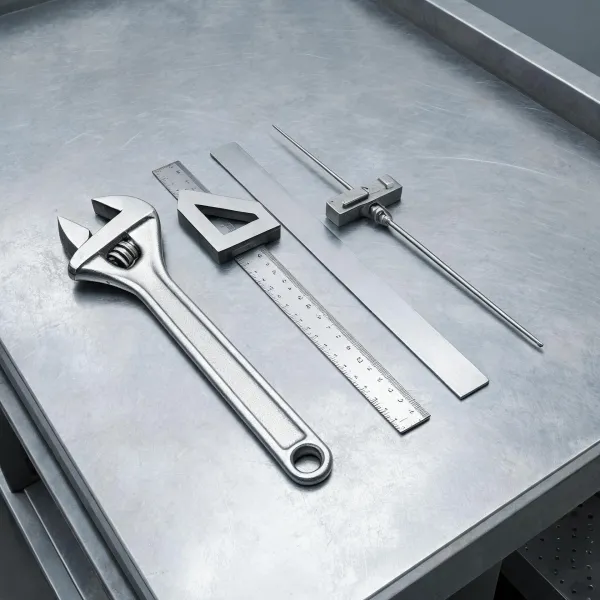 Measuring and adjustment tool set